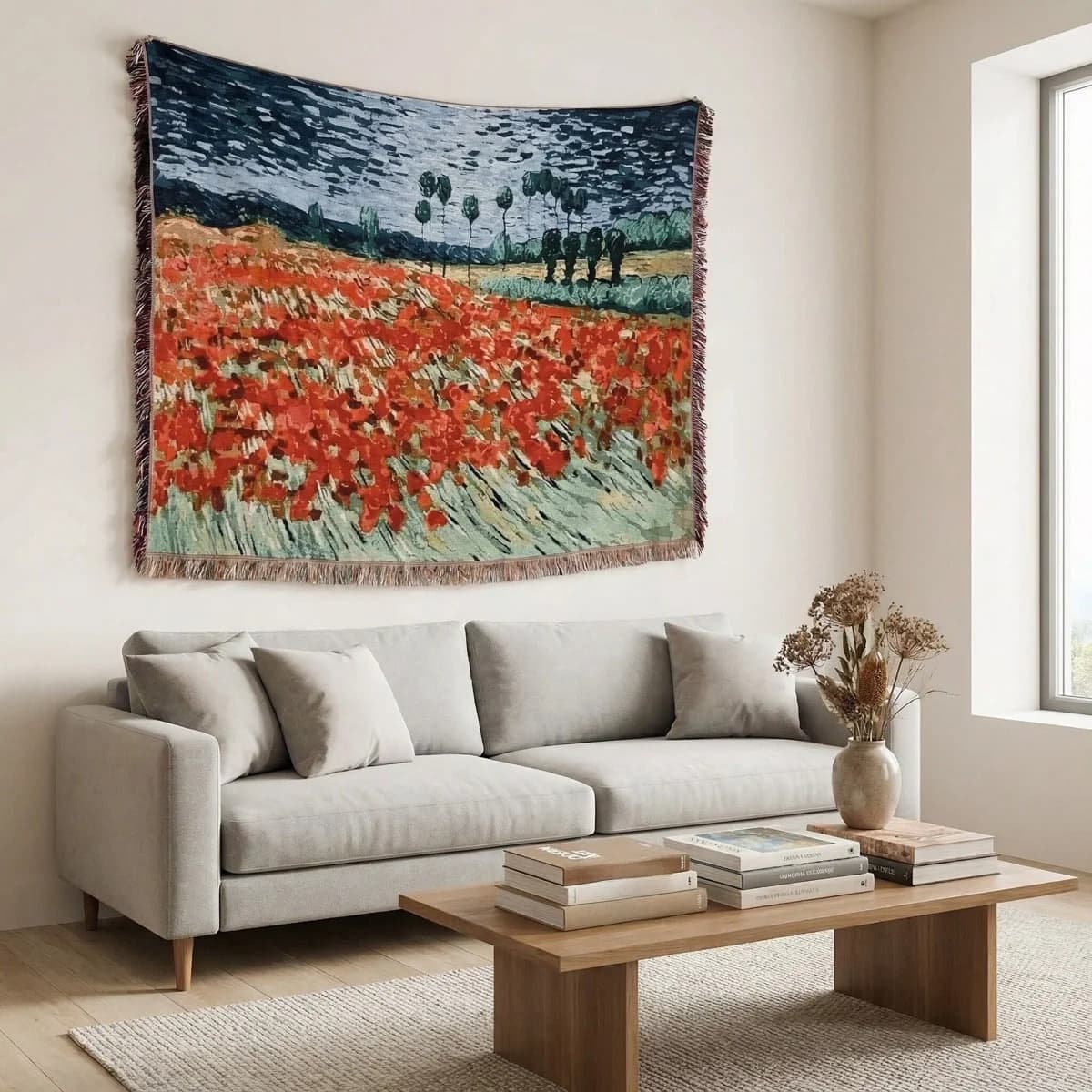 Manta Tapiz Estilo Van Gogh para Sofá y Decoración de Pared