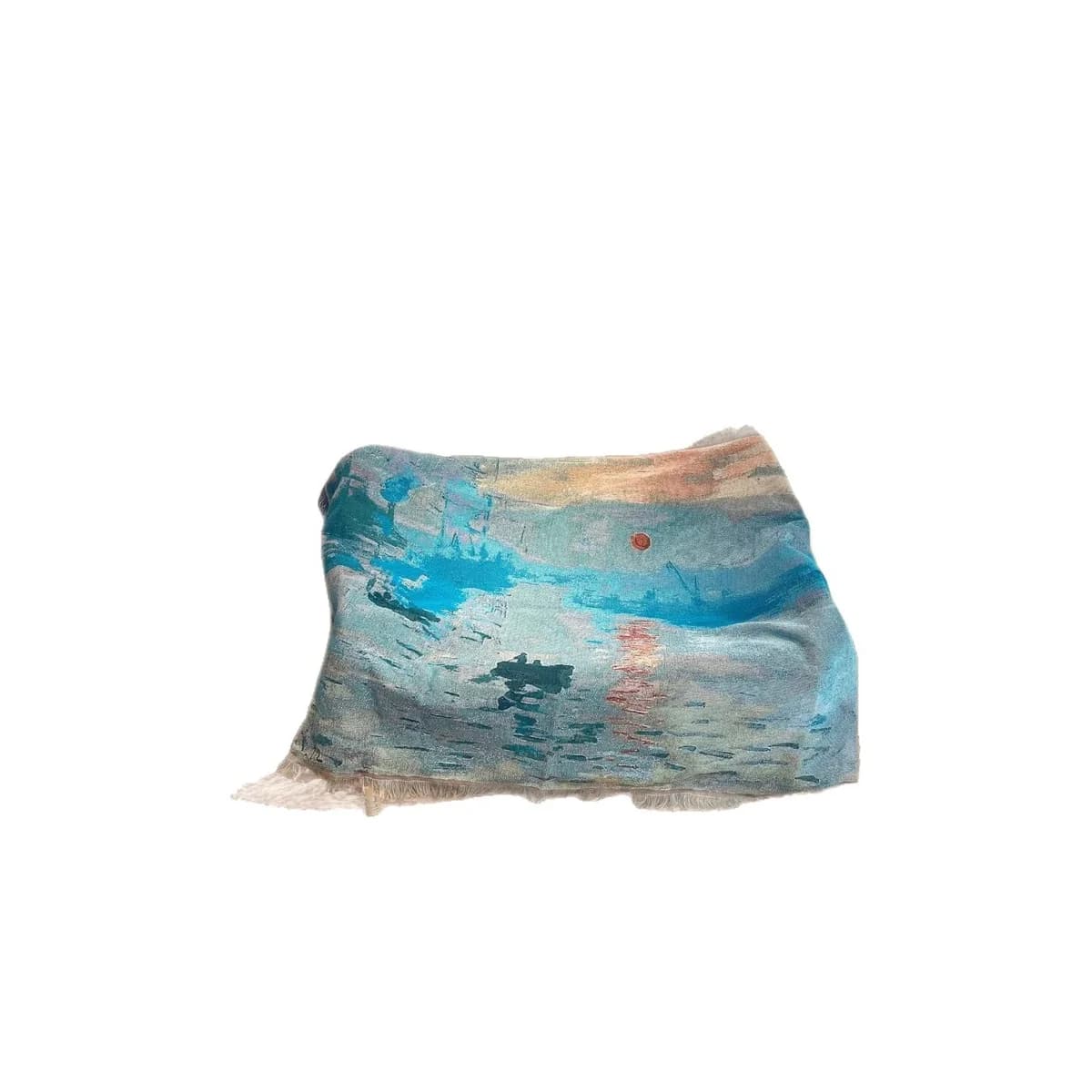 Manta tapiz estilo pintura al óleo para sofá y decoración de pared