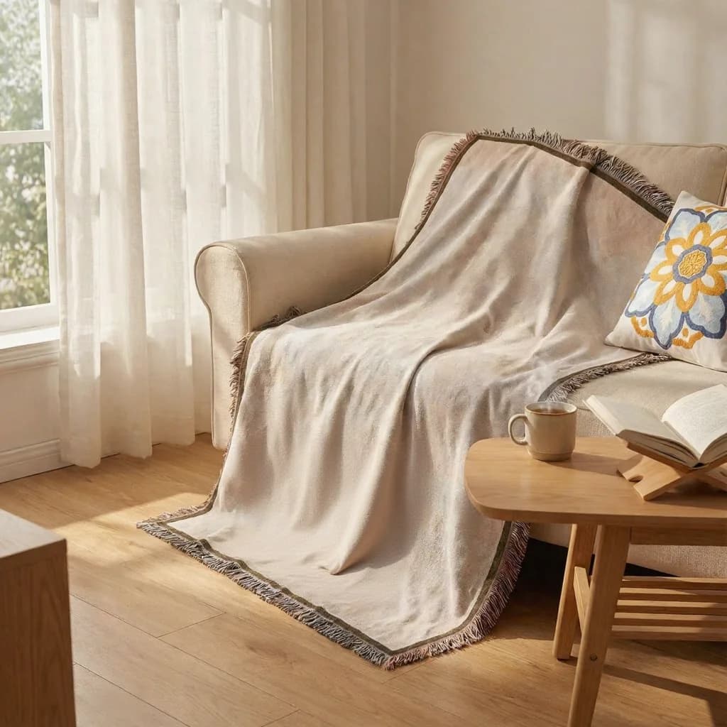 Manta de tapiz tejida para sofá, cama y decoración de pared