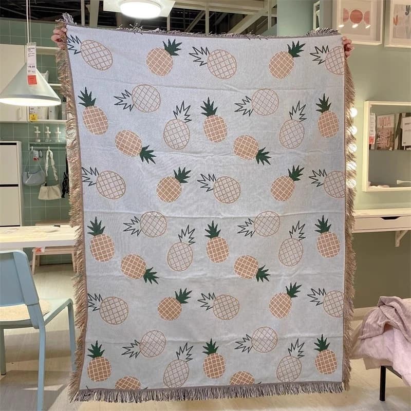 Manta de tapiz con estampado artístico para decoración de sofá y pared