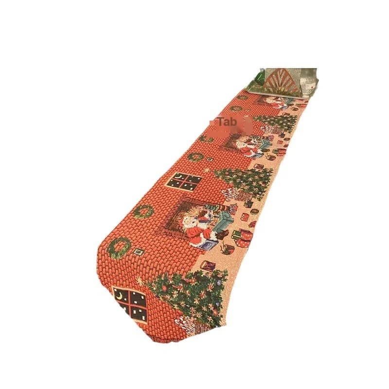 Camino de Mesa Navideño Jacquard para Decoración Festiva