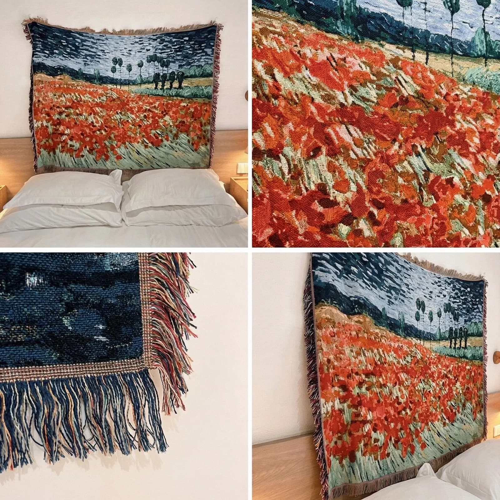 Manta Tapiz Estilo Van Gogh para Sofá y Decoración de Pared