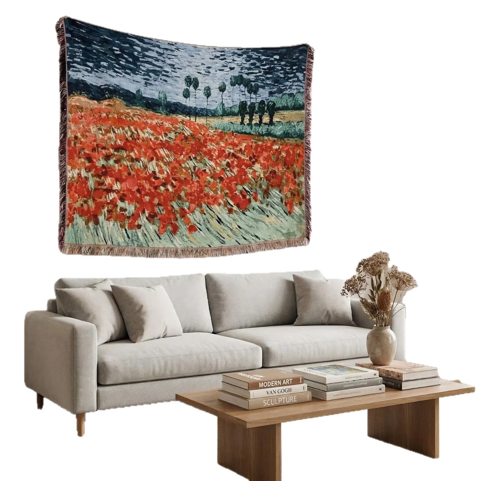 Manta Tapiz Estilo Van Gogh para Sofá y Decoración de Pared
